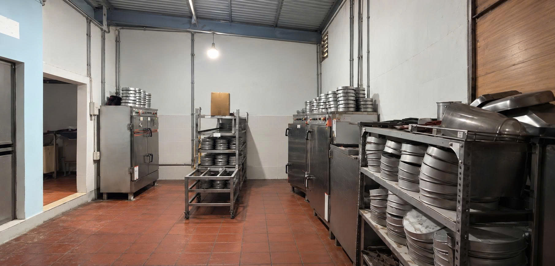 Khu vực sản xuất bánh bò